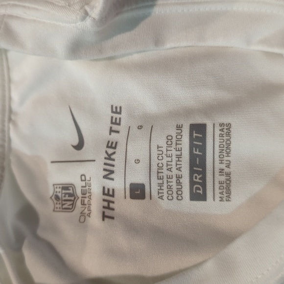 Short Sleeve White Miami Dolphins Size Large "The Nike Tee" Dri-Fit - Picture 10 of 10